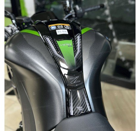 Adesivi 3D Protezione Serbatoio compatibile con Kawasaki Z1100 SE 2026 GY1