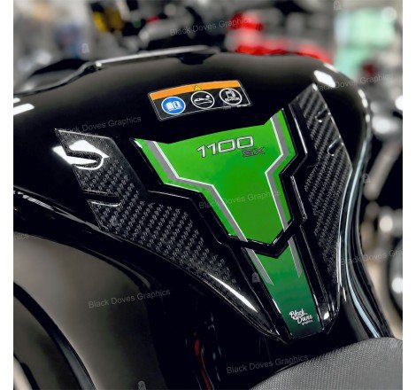 Tank Pad Adesivi Protezione 3D Serbatoio Compatibile con Kawasaki Ninja 1100 SX 2025...