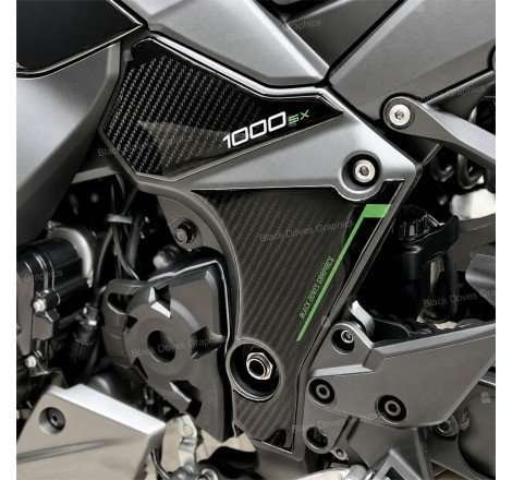 Adesivi Resinati 3D Protezioni Para Motore Compatibili con Kawasaki Ninja 1000 SX...