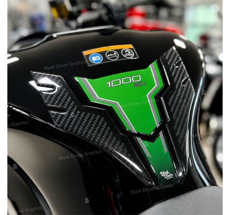 Tank Pad Adesivo Protezione 3D Serbatoio Compatibile con Kawasaki Ninja 1000 SX 2020-2023
