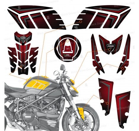 9pz Kit Adesivi 3D...