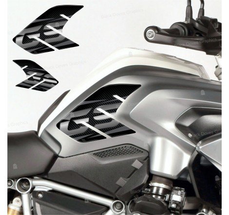 Adesivi 3D Protezioni Laterali Compatibili con BMW R 1200 GS 2013 - 2016 LC